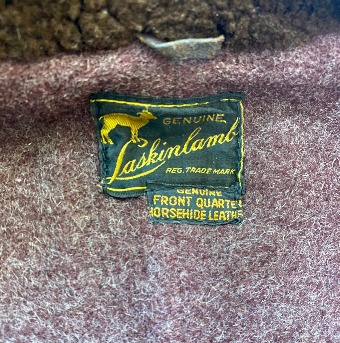 1930s Laskinlamb Grizzly Jacket Size S