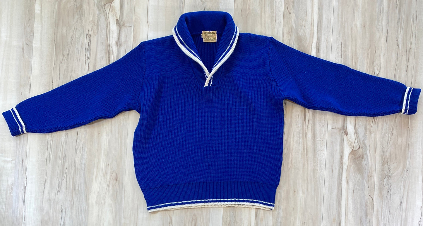 1950s Skookum Shawl Collar Wool Sweater Men's Size S/M