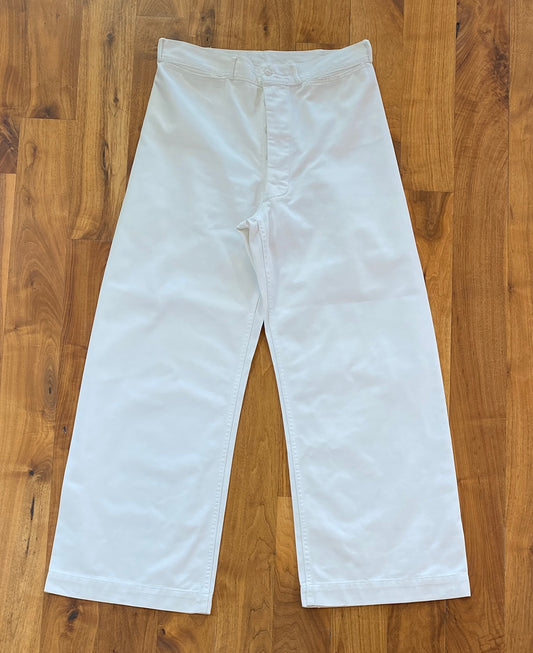 WWII US Navy Cotton Trousers  Size 33x28